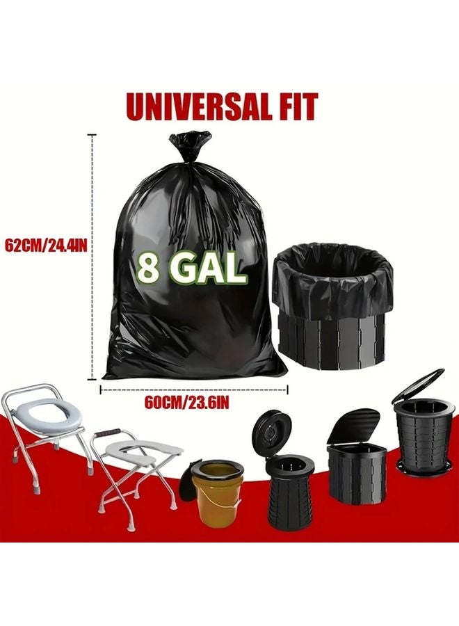 15 عَدّ 8 جالون أكياس صحية محمولة مقاومة للتسرب ومقاومة للتمزق للتخييم في الهواء الطلق - Image 4